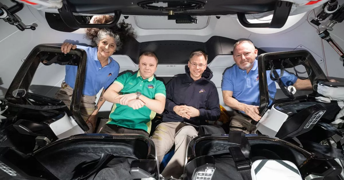 NASA astronauts send five word message to Musk and Trump as nine month orbit comes to an end