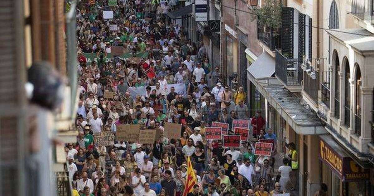 Airbnb responds to tourists’ ‘go home’ chants at huge protest in Majorca