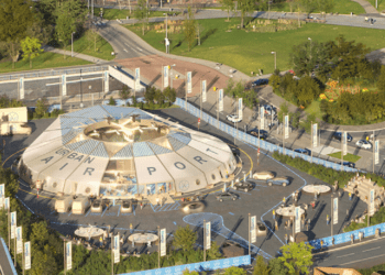 Flying taxis plus delivery and police drones could operate here soon from the world’s first skyport