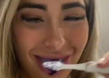 Woman with dazzling smile admits she whitens teeth using shampoo on TikTok but dentists aren’t impressed