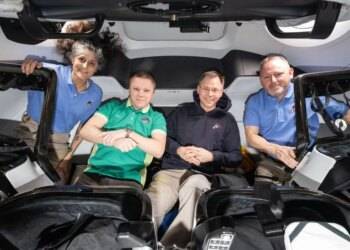 NASA astronauts send five word message to Musk and Trump as nine month orbit comes to an end