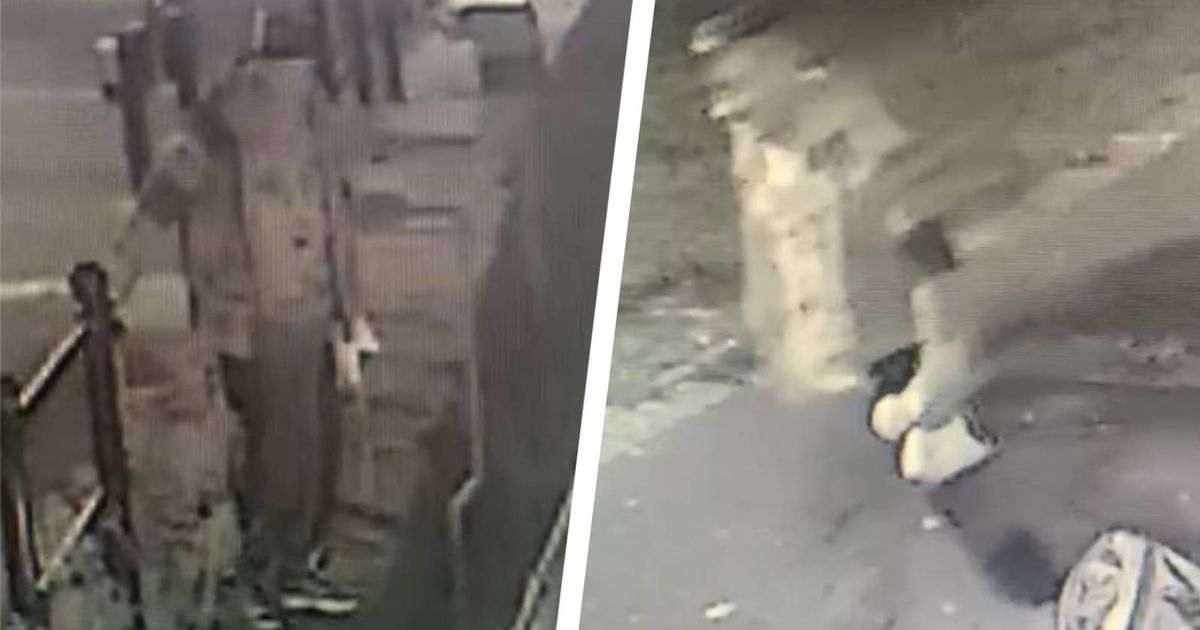 ‘Idiot’ caught on CCTV setting loose 200-ton ship in harbour