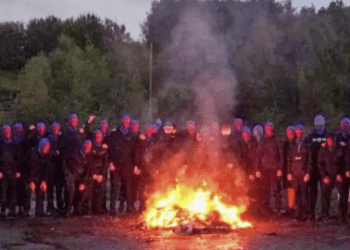 Union Bears torch Green Brigade gear as Celtic ultras targeted by gloating Rangers rivals