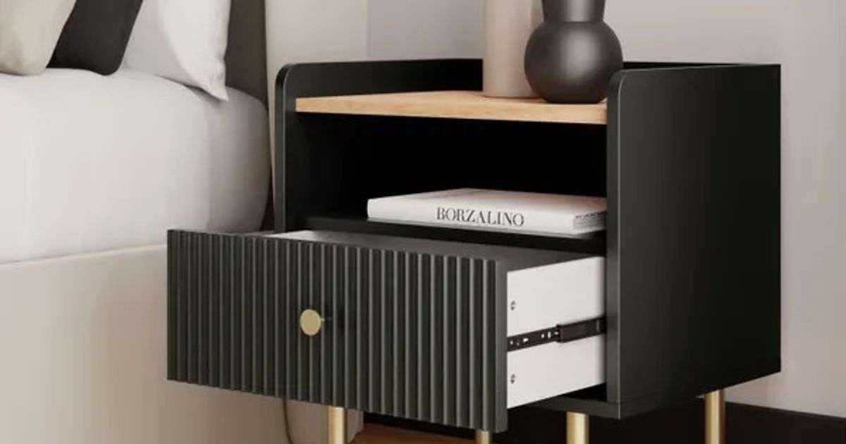 ‘Super spacious’ bedside table that is ideal for a ‘coffee in bed’ gest 30% cut at Dunelm