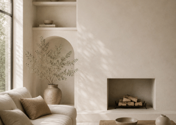 Bone limewash demonstrates the soft warmth, natural variation and refined finish at the heart of the Limewash.com neutral collection.
